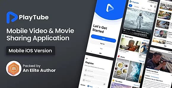 PlayTube IOS - Sharing Video Script Mobile IOS Native Application