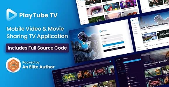 PlayTube TV - Mobile Video & Movie Sharing TV Platforms Native Application