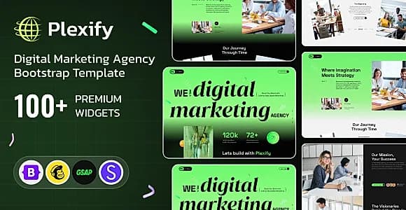 Plexify - Digital Marketing Bootstrap Template