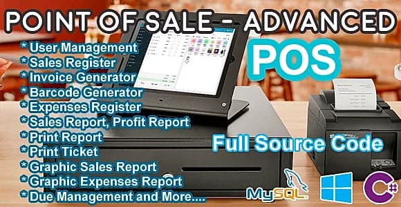 Point Of Sale (POS) - Advanced - C# MySQL