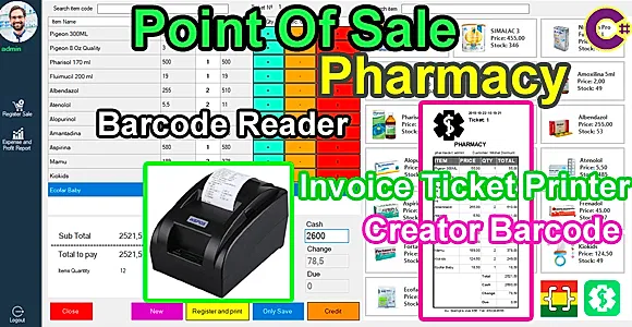 Point Of Sale (POS) - Pharmacy -  C# MySQL