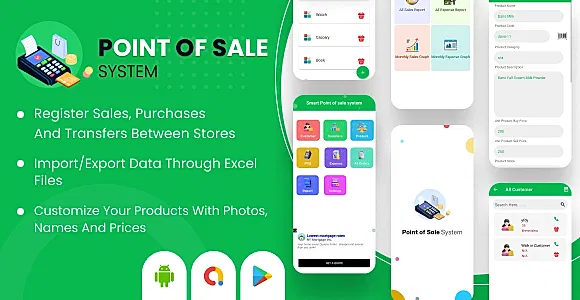 Point of sale system - Smart POS System - Daily Sales Record - Inventory System