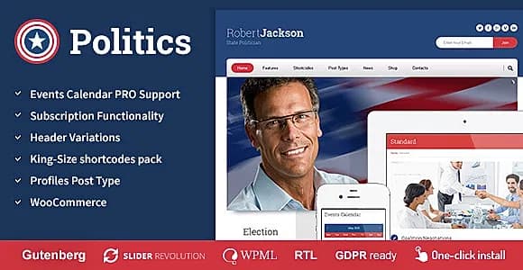 Politics WordPress Theme