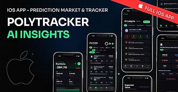 PolyTracker - Polymarket Portfolio Tracker iOS App Template in SwiftUI