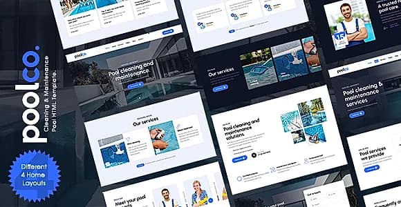 Poolco - Pool Cleaning & Maintenance HTML Template