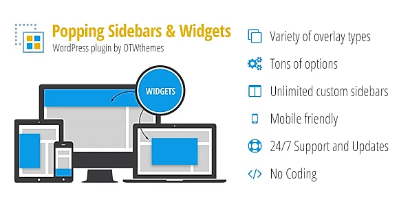 Popping Sidebars and Widgets WordPress Plugin