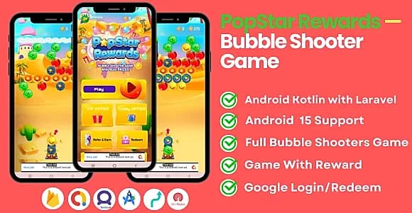 PopStar Rewards — Bubble Shooter Game for Android with Rewards