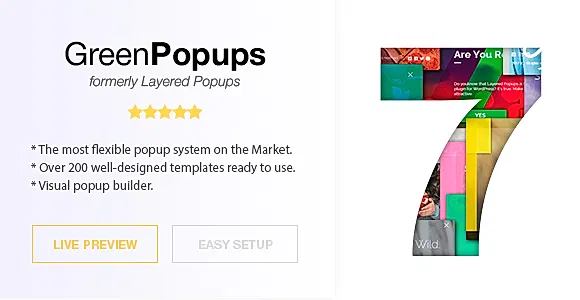 Popup Plugin for WordPress - Green Popups (formerly Layered Popups)