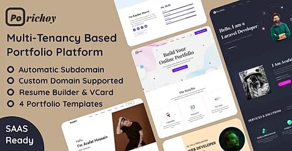 Porichoy - Multitenancy Based Portfolio Builder Platform (SAAS)