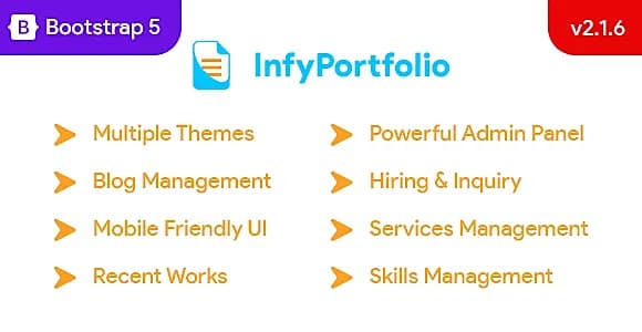 Portfolio Builder - Laravel Personal Website Theme & CV Builder