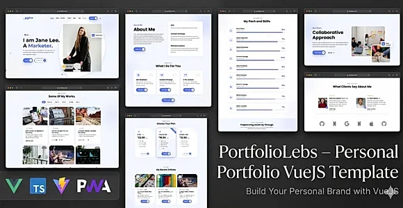 PortfolioLebs – Personal Portfolio VueJS Template