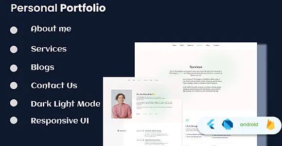 Portfoliora - Personal Website Developer Portfolio in flutter website