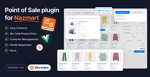 POS (Point Of Sales) Plugin - Nazmart Multi-Tenancy eCommerce Platform (SAAS)