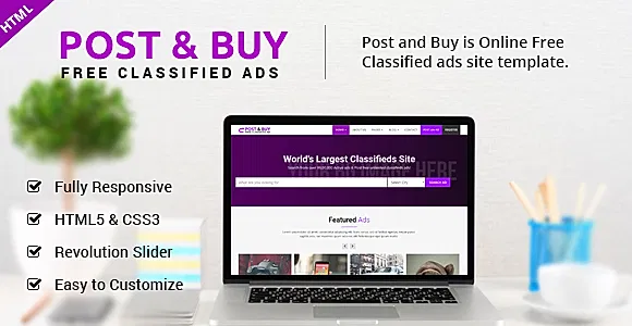 Post and Buy - Classified Ads HTML Template