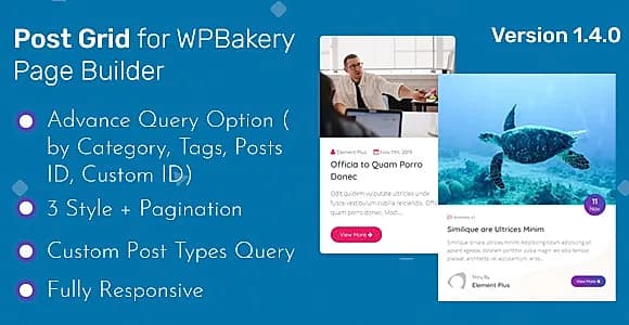 Post Grid - Addon WPBakery Page Builder (Formerly Visual Composer)