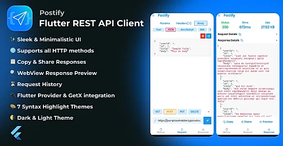 Postify - Flutter REST API Client