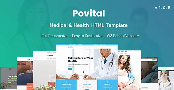 Povital - Medical Health HTML Template