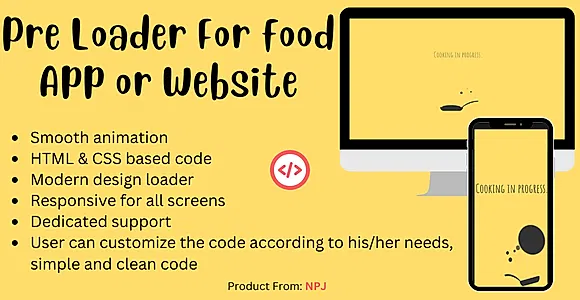 Pre Loader for Cooking Website or App