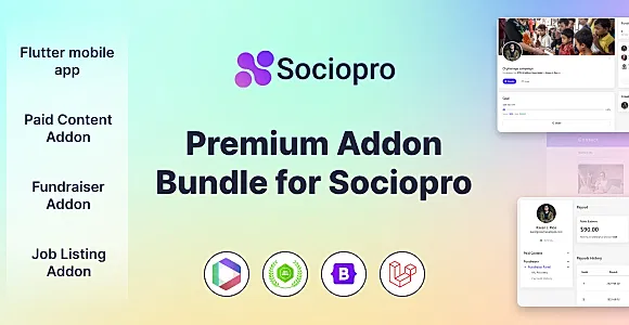 Premium Addon Bundle for Sociopro Private Social Network