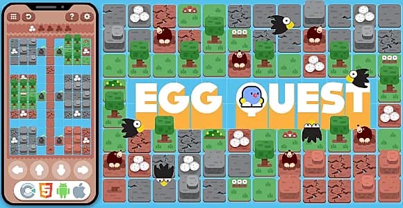 Premium Game - EggQuest HTML5 , Construct 3