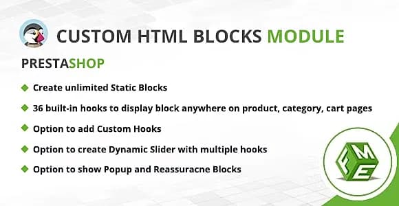 Prestashop Custom HTML Block Module