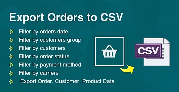 Prestashop Export Bulk Orders to CSV/Exel File Module