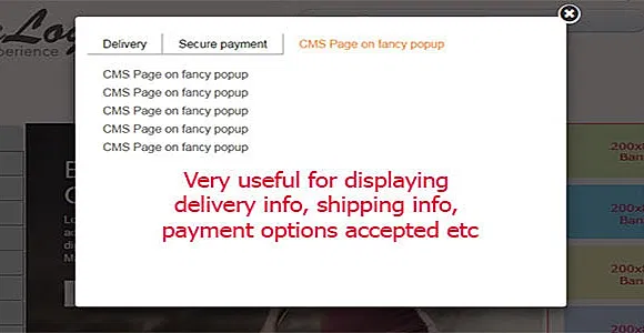 Prestashop Module : Multiple CMS page on Popup