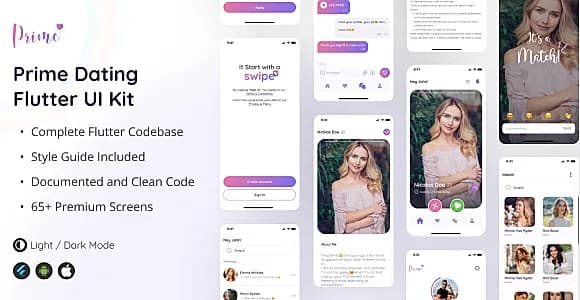 Prime Dating Flutter App UI Kit