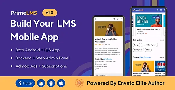 Prime LMS - Online Course Learning Flutter Mobile App