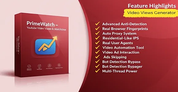 Primewatch - Automated Video Views & watchtime software