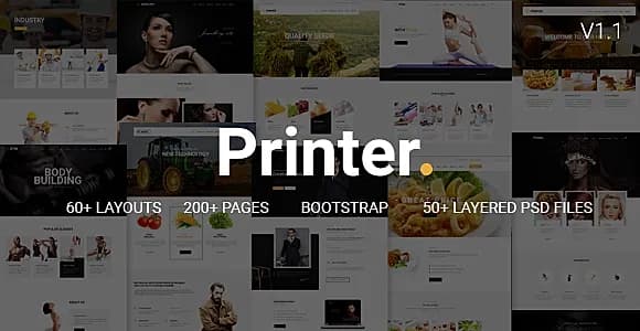 Printer - Responsive Multi-Purpose HTML Template