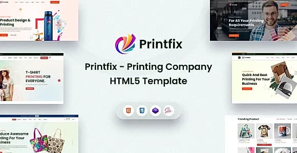 Printfix - Printing Services Company HTML5 Template