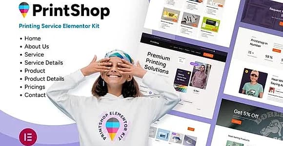 Printshop - Printing Business Elementor Template Kit