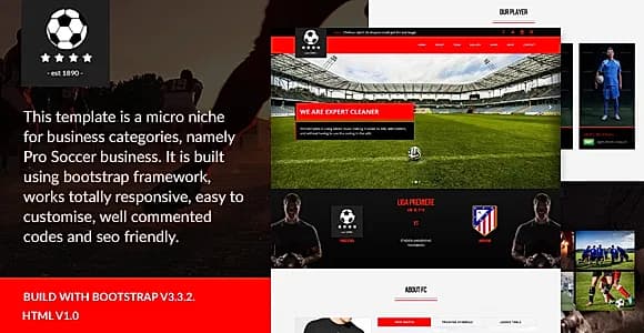 Pro Soccer - Football Club Template