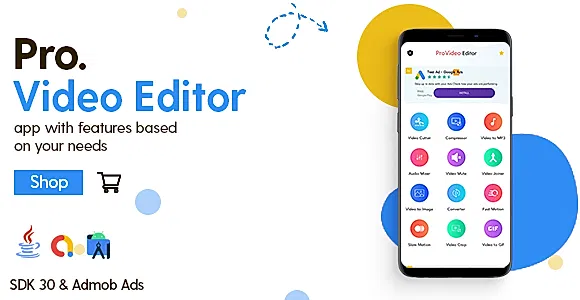 Pro Video Editor - Android App - with Admob Ads
