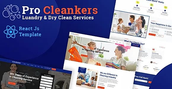 Procleankers | Laundry Dryclean React Template