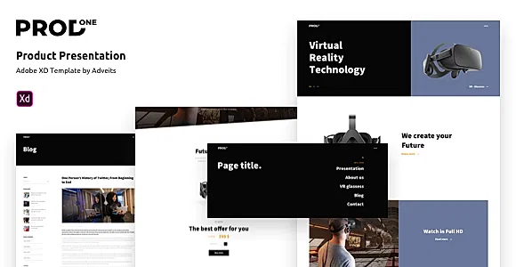 Prodone - Product Presentation Adobe XD Template