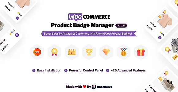 Product Badge Manager For WooCommerce Pro WordPress Plugin