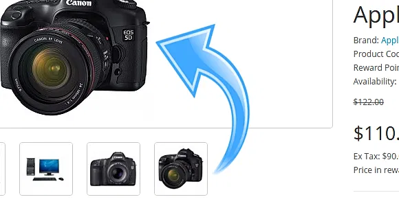 Product Image Swap for Opencart