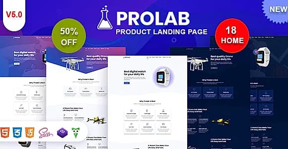 Product Landing Page - Prolab