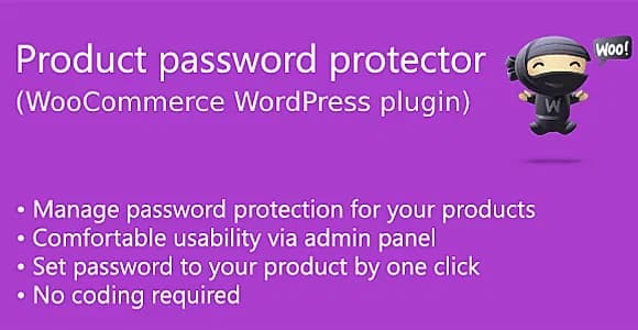 Product password protector for WooCommerce WordPress Plugin