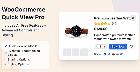 Product Quickview For Woocommerce Pro WordPress Plugin