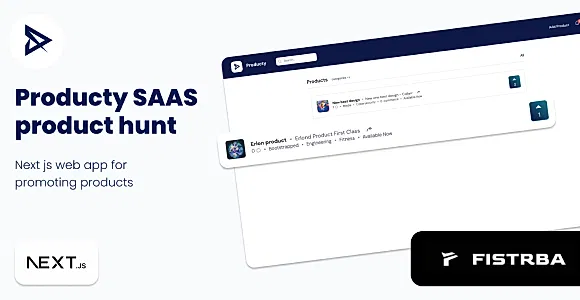 Producty SAAS | NEXT JS WEB APP | Product hunt