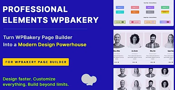 Professional Elements for WPBakery Page Builder WordPress Plugin