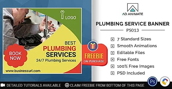 Professional Services | Plumbing Service Banner (PS013)