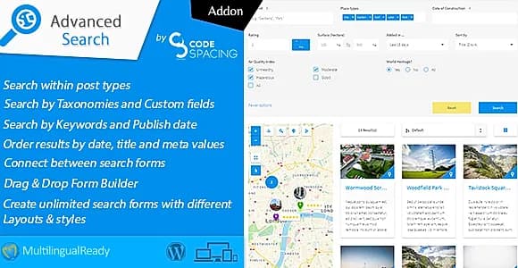 Progress Map, Advanced Search WordPress Plugin