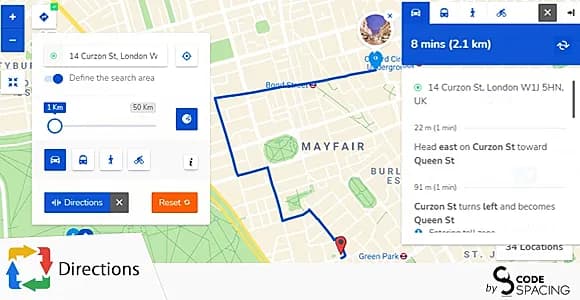 Progress Map, Directions WordPress Plugin