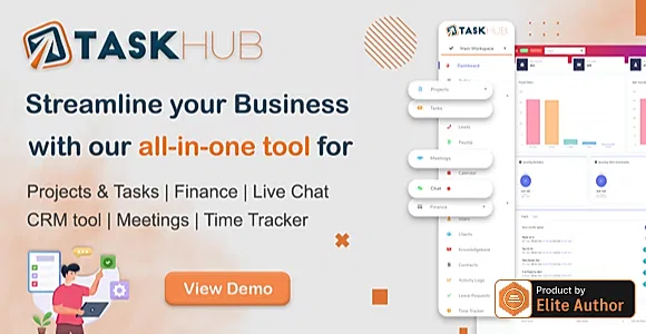 Project Management, Finance, CRM Tool - Taskhub
