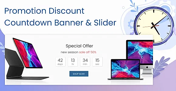 Promotion Discount Countdown Banner & Slider