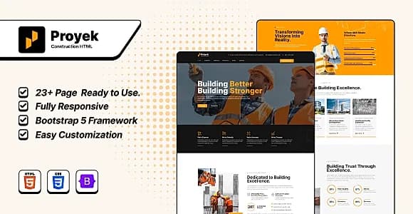 Proyek - Construction HTML Bootstrap 5 Template